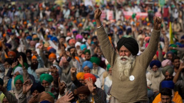 India farmer protests green revolution